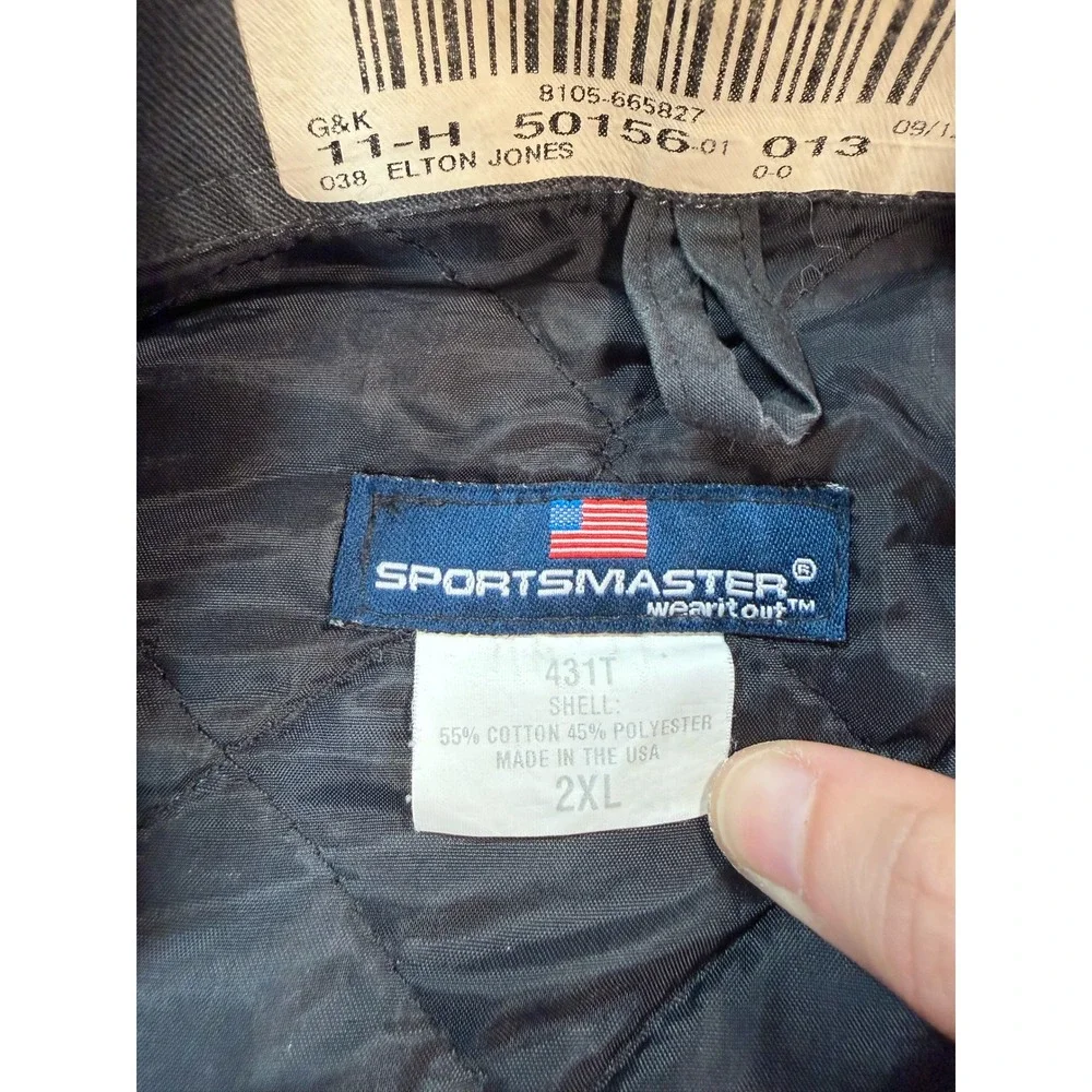 Sportsmaster Mens 2XL Workwear Jacket‎ Gray Quilted USA Made Layne Safety Patch